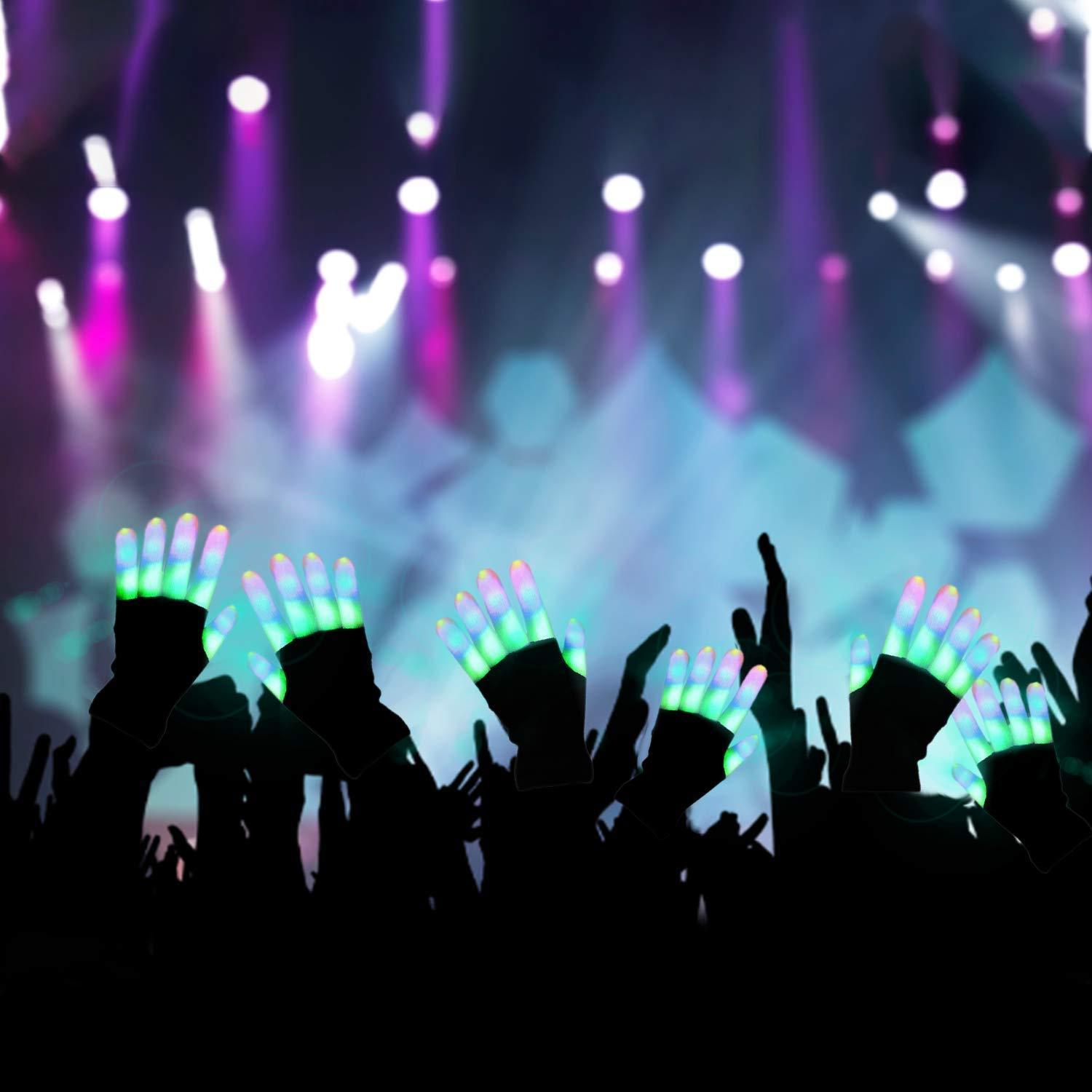 FingerGlow - LED Party Gloves