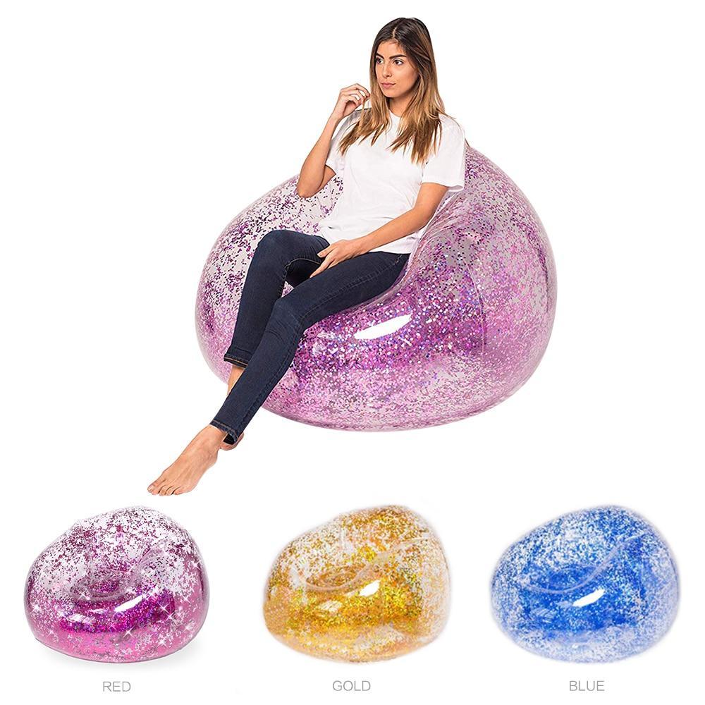 Glo-Nut™️- Glitter Inflatable Lounger