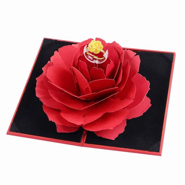 Roxy Rose-3D Rose Ring Box